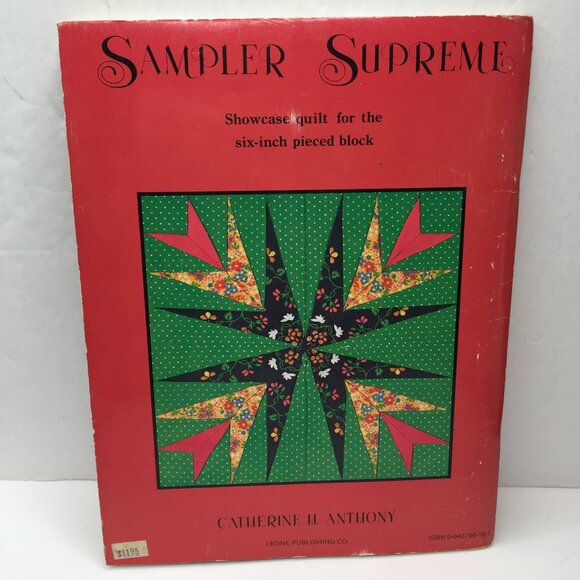 Sampler Supreme Quilting Pieced Block Pattern Book Catherine H Anthony 1983 - Picture 13 of 13
